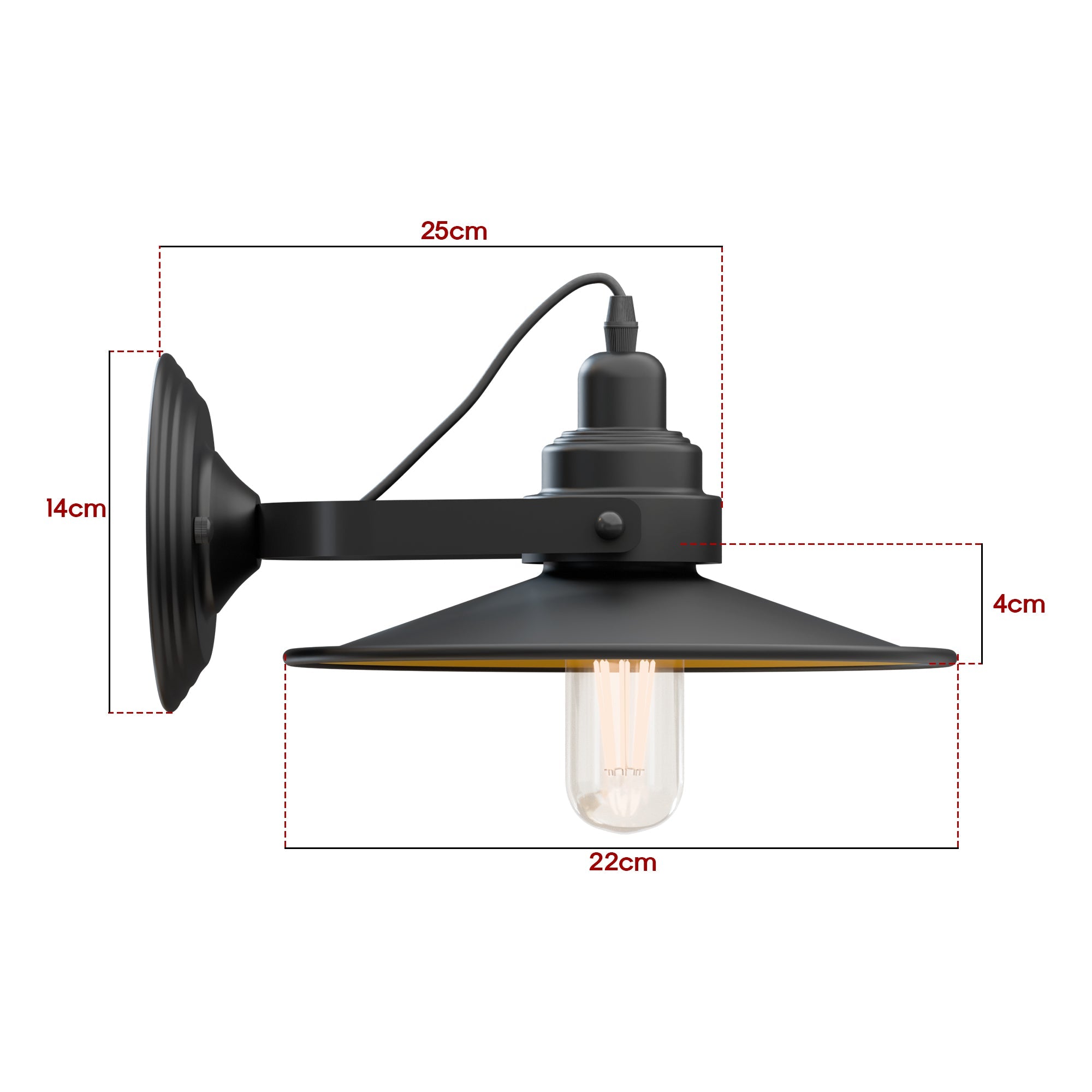 Wall Mounted Adjustable Swing Arm Sconce Light Fixture Flat Shade Lamp~6053