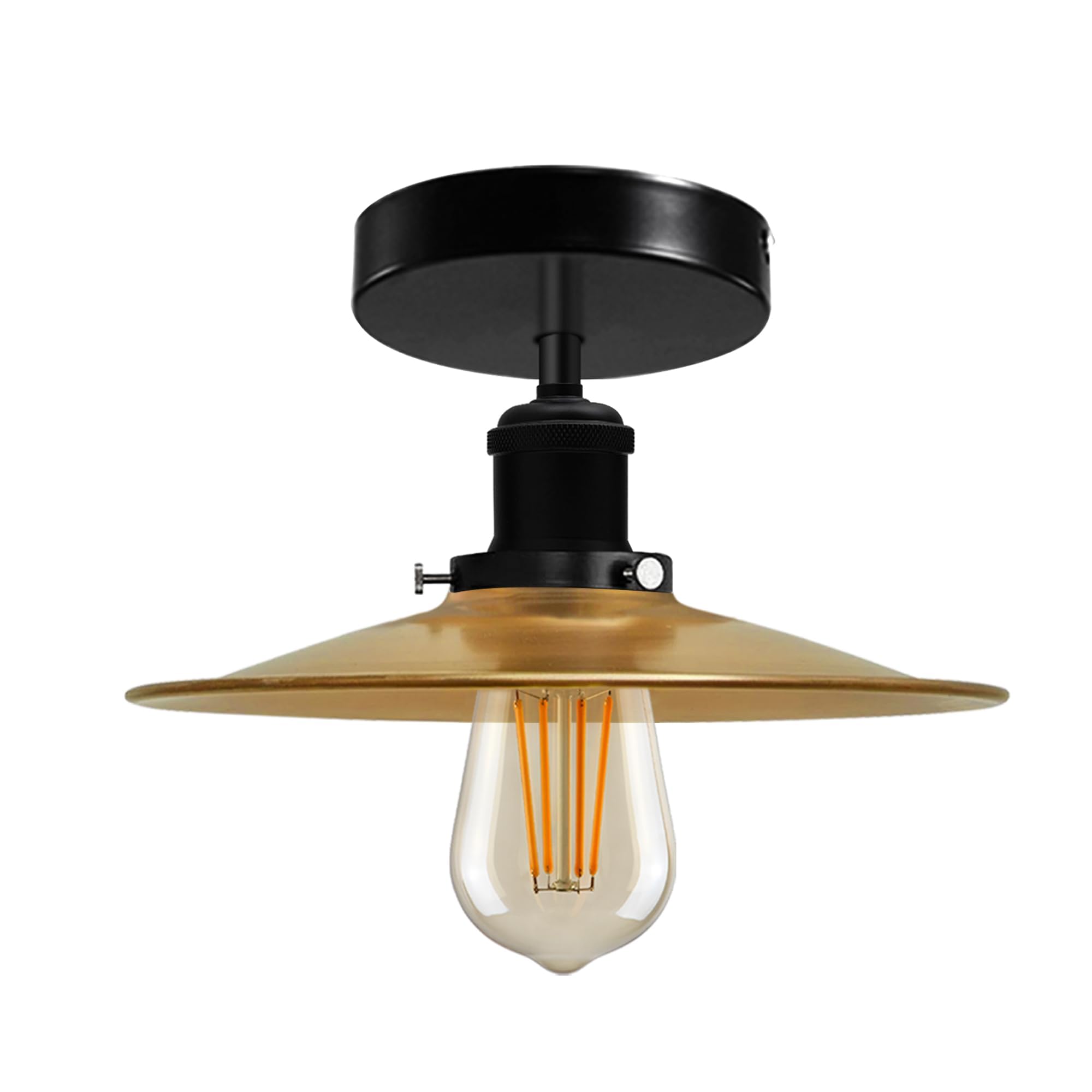 Modern Semi-Flush Mount Industrial Ceiling Light - 6267-24