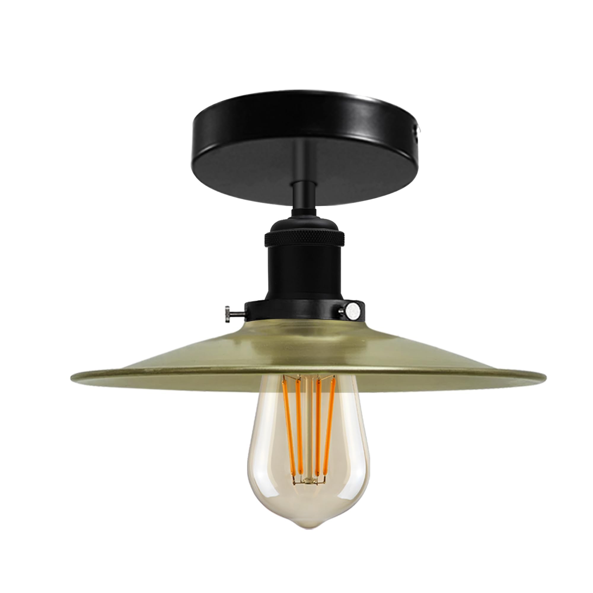 Modern Semi-Flush Mount Industrial Ceiling Light - 6267-21