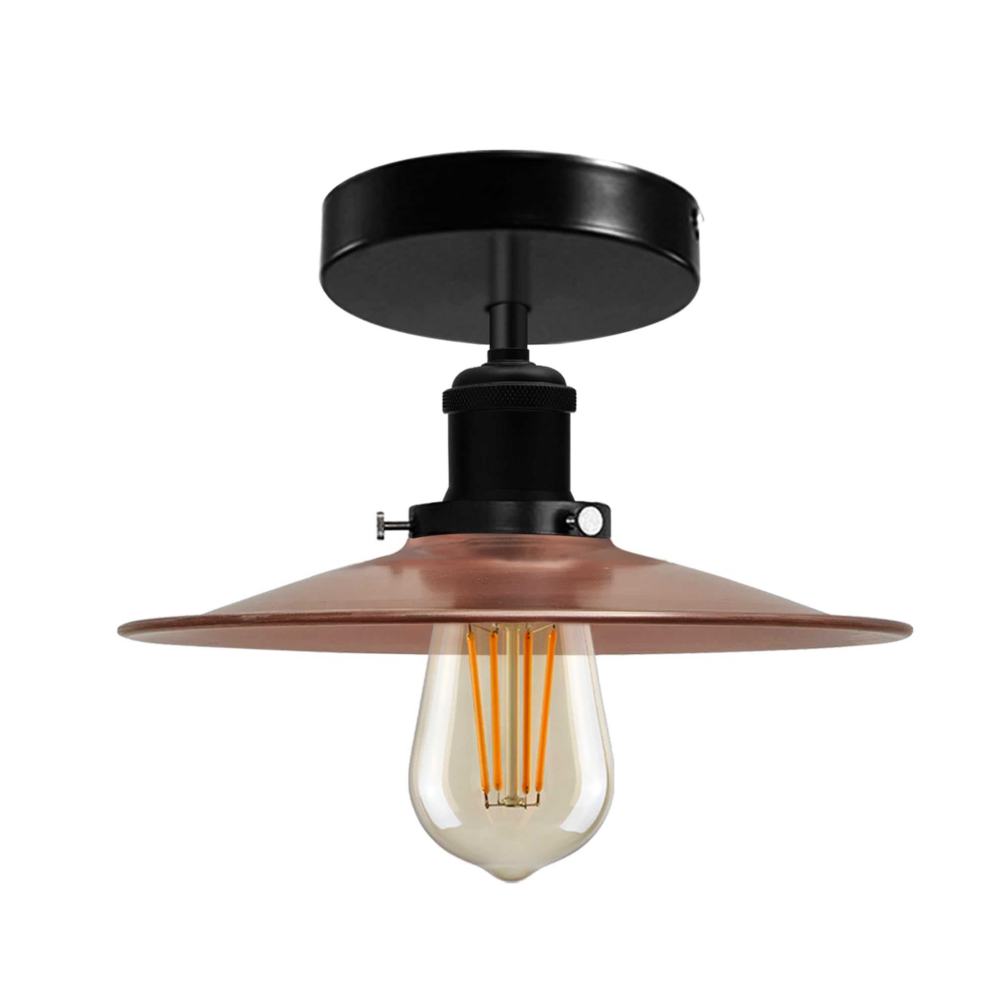 Modern Semi-Flush Mount Industrial Ceiling Light - 6267-18