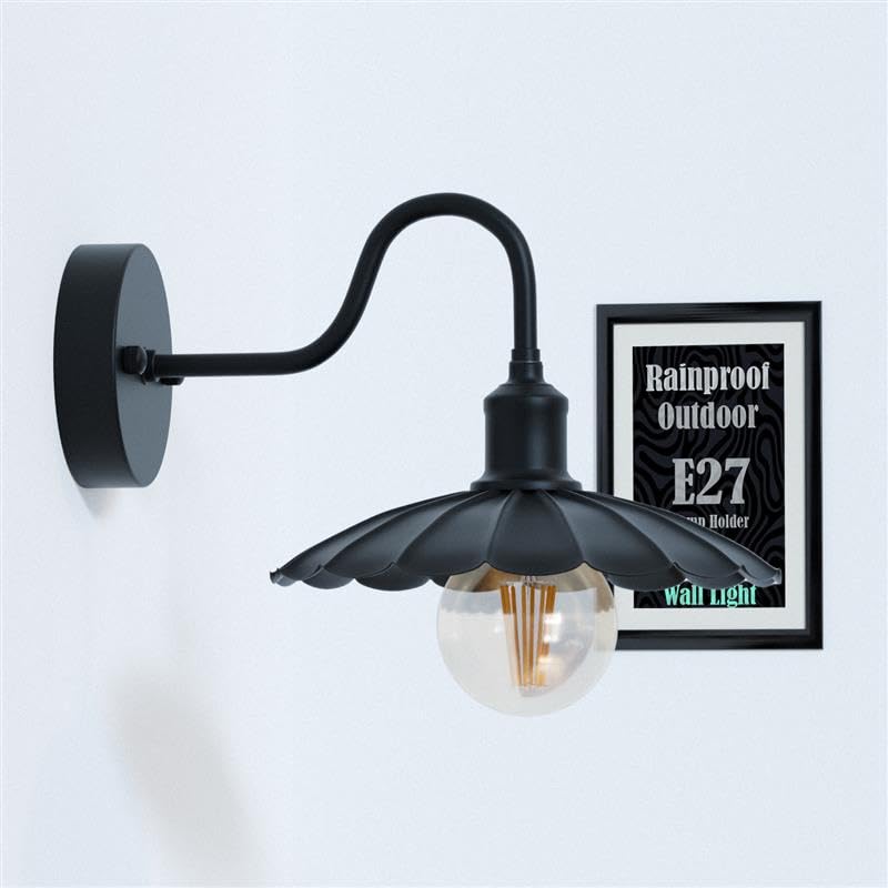 Vintage Umbrella shade Wall Light for Outdoors_22cm Rainproof Design~6226