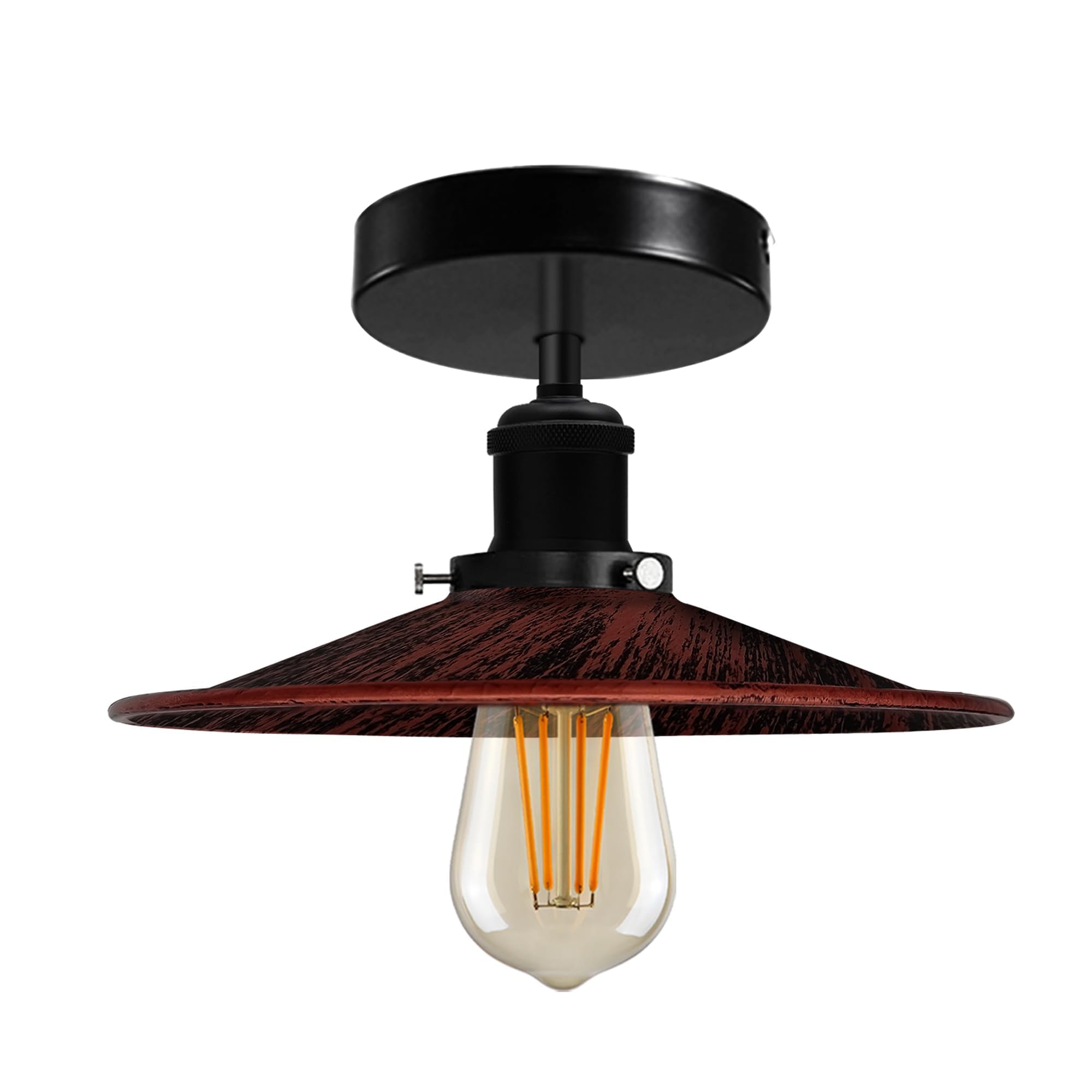 Modern Semi-Flush Mount Industrial Ceiling Light - 6267-22