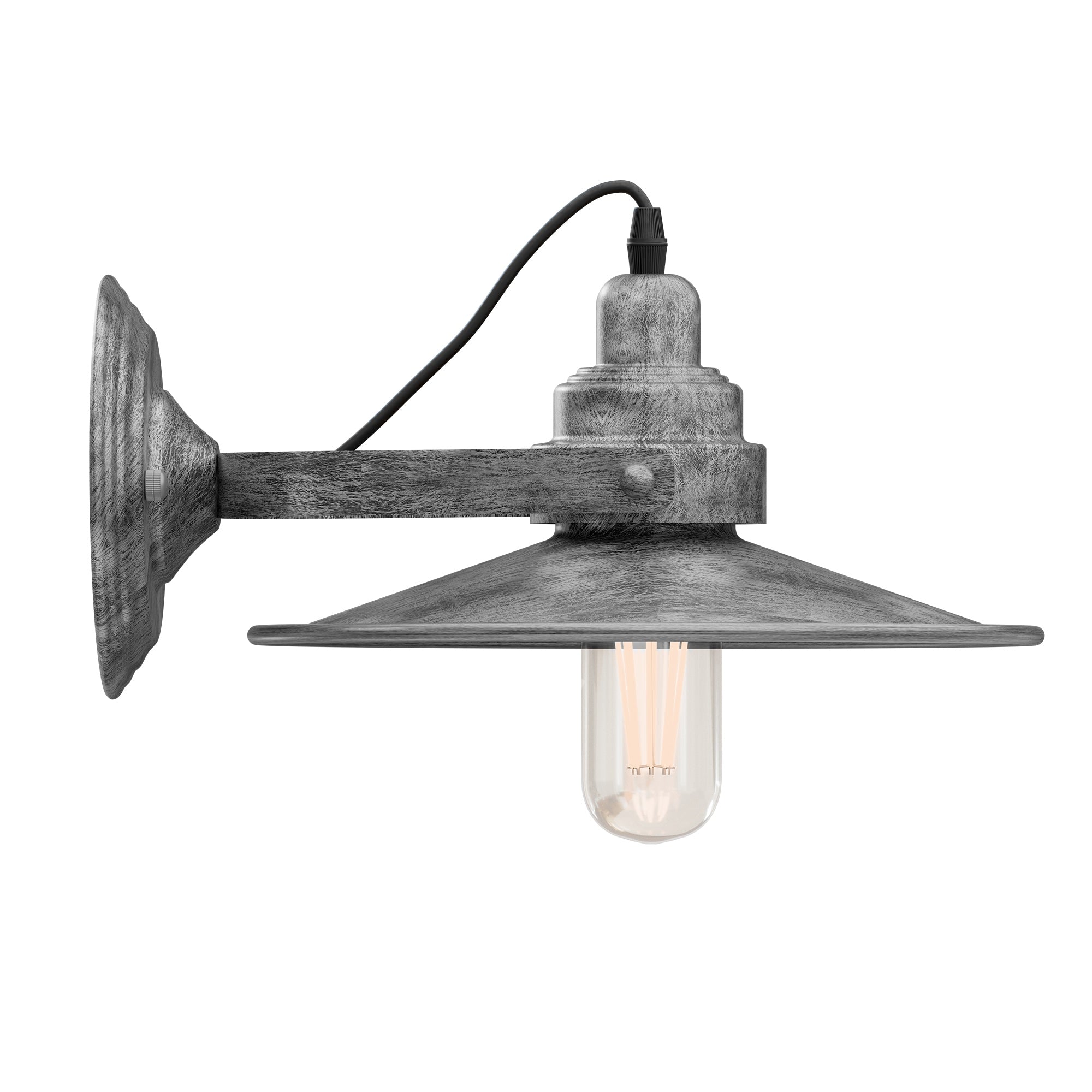 Wall Mounted Adjustable Swing Arm Sconce Light Fixture Flat Shade Lamp~6053