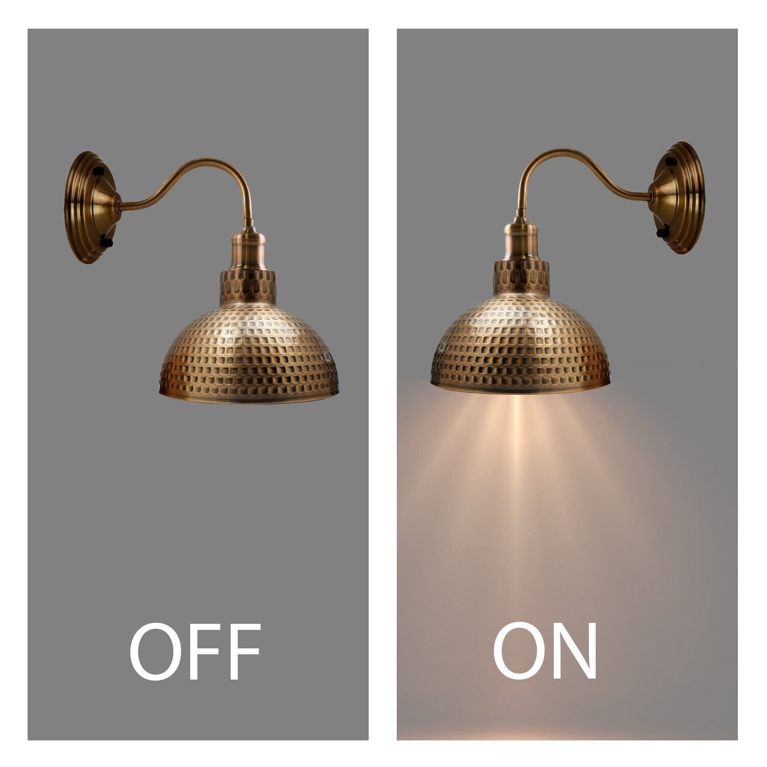 Vintage Brass Wall Lighting – Antique Style Wall Lights~3677