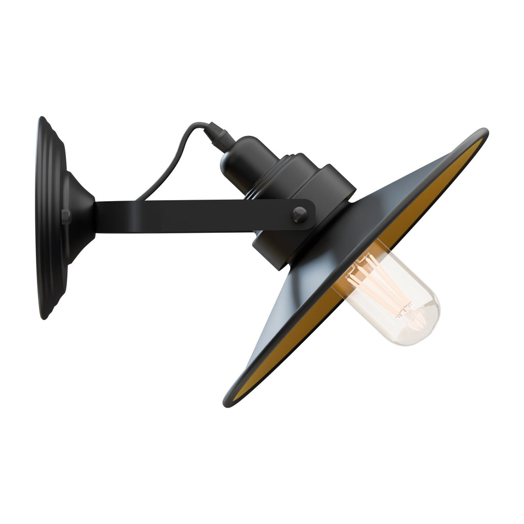 Wall Mounted Adjustable Swing Arm Sconce Light Fixture Flat Shade Lamp~6053